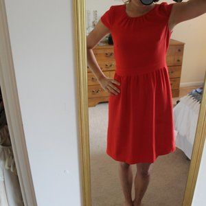 JCrew Red Work Dress